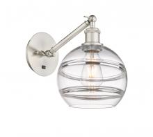 Innovations Lighting 317-1W-SN-G556-8CL - Rochester - 1 Light - 8 inch - Brushed Satin Nickel - Adjustable Sconce