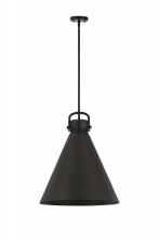 Innovations Lighting 410-1SL-BK-M411-18BK - Newton Cone - 1 Light - 18 inch - Matte Black - Pendant