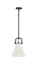 Innovations Lighting 410-1SM-BK-M411-10W - Newton Cone - 1 Light - 10 inch - Matte Black - Mini Pendant