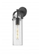 Innovations Lighting 413-1W-BK-G413-1W-4SDY - Pilaster - 1 Light - 4 inch Glass - Matte Black - Sconce