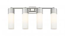 Innovations Lighting 428-4W-SN-G428-12WH - Bolivar - 4 Light - 31 inch - Satin Nickel - Bath Vanity Light