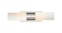 Innovations Lighting 429-2WL-SN-G429-8WH - Empire - 2 Light - 5 inch - Satin Nickel - Bath Vanity Light