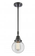 Innovations Lighting 447-1S-BK-G202-6 - Beacon - 1 Light - 6 inch - Matte Black - Mini Pendant