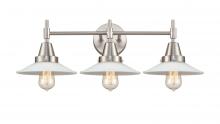 Innovations Lighting 447-3W-SN-G1 - Halophane - 3 Light - 27 inch - Satin Nickel - Bath Vanity Light