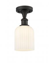 Innovations Lighting 516-1C-OB-G559-5GWH - Bridal Veil - 1 Light - 5 inch - Oil Rubbed Bronze - Semi-Flush Mount