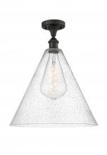 Innovations Lighting 516-1C-OB-GBC-164 - Berkshire - 1 Light - 16 inch - Oil Rubbed Bronze - Semi-Flush Mount