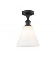 Innovations Lighting 516-1C-OB-GBC-81 - Berkshire - 1 Light - 8 inch - Oil Rubbed Bronze - Semi-Flush Mount