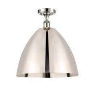 Innovations Lighting 516-1C-PN-MBD-16-PN - Bristol - 1 Light - 16 inch - Polished Nickel - Semi-Flush Mount