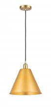 Innovations Lighting 516-1P-SG-MBC-12-SG - Berkshire - 1 Light - 12 inch - Satin Gold - Cord hung - Mini Pendant