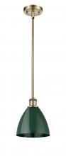Innovations Lighting 516-1S-AB-MBD-75-GR - Plymouth - 1 Light - 8 inch - Antique Brass - Pendant