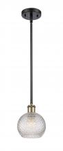 Innovations Lighting 516-1S-BAB-G122C-6CL - Athens - 1 Light - 6 inch - Black Antique Brass - Mini Pendant