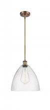 Innovations Lighting 516-1S-BB-GBD-124 - Bristol - 1 Light - 12 inch - Brushed Brass - Mini Pendant