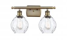 Innovations Lighting 516-2W-AB-G362 - Waverly - 2 Light - 16 inch - Antique Brass - Bath Vanity Light