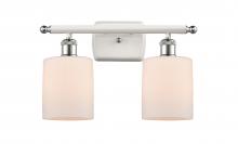 Innovations Lighting 516-2W-WPC-G111 - Cobbleskill - 2 Light - 15 inch - White Polished Chrome - Bath Vanity Light