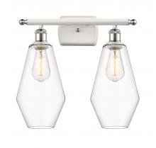 Innovations Lighting 516-2W-WPC-G652-7 - Cindyrella - 2 Light - 17 inch - White Polished Chrome - Bath Vanity Light