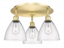 Innovations Lighting 516-3C-SG-GBD-754 - Bristol - 3 Light - 19 inch - Satin Gold - Flush Mount