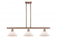 Innovations Lighting 516-3I-AC-G131 - Orwell - 3 Light - 36 inch - Antique Copper - Cord hung - Island Light