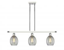 Innovations Lighting 516-3I-WPC-G82 - Eaton - 3 Light - 36 inch - White Polished Chrome - Cord hung - Island Light