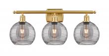 Innovations Lighting 516-3W-SG-G1213-8SM - Athens Deco Swirl - 3 Light - 28 inch - Satin Gold - Bath Vanity Light