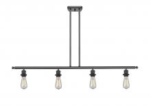 Innovations Lighting 516-4I-BK - Bare Bulb - 4 Light - 48 inch - Matte Black - Cord hung - Island Light