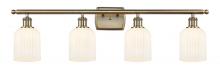 Innovations Lighting 516-4W-AB-G559-5GWH - Bridal Veil - 4 Light - 35 inch - Antique Brass - Bath Vanity Light