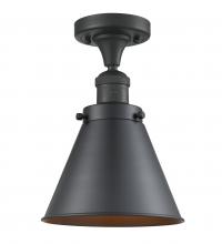 Innovations Lighting 517-1CH-BK-M13-BK - Appalachian - 1 Light - 8 inch - Matte Black - Semi-Flush Mount