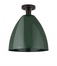 Innovations Lighting 616-1F-OB-MBD-12-GR - Plymouth - 1 Light - 12 inch - Oil Rubbed Bronze - Semi-Flush Mount