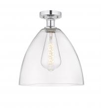 Innovations Lighting 616-1F-PC-GBD-122 - Bristol - 1 Light - 12 inch - Polished Chrome - Semi-Flush Mount