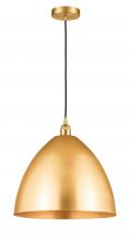 Innovations Lighting 616-1P-SG-MBD-16-SG - Bristol - 1 Light - 16 inch - Satin Gold - Cord hung - Mini Pendant