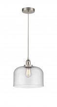 Innovations Lighting 616-1PH-SN-G74-L - Bell - 1 Light - 12 inch - Brushed Satin Nickel - Cord hung - Mini Pendant