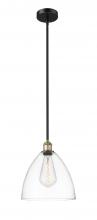 Innovations Lighting 616-1S-BAB-GBD-122 - Bristol - 1 Light - 12 inch - Black Antique Brass - Cord hung - Mini Pendant