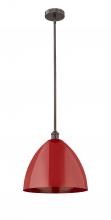 Innovations Lighting 616-1S-OB-MBD-16-RD - Plymouth - 1 Light - 16 inch - Oil Rubbed Bronze - Cord hung - Mini Pendant