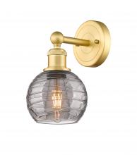 Innovations Lighting 616-1W-SG-G1213-6SM - Athens Deco Swirl - 1 Light - 6 inch - Satin Gold - Sconce