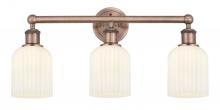 Innovations Lighting 616-3W-AC-G559-5GWH - Bridal Veil - 3 Light - 23 inch - Antique Copper - Bath Vanity Light