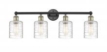 Innovations Lighting 616-4W-BAB-G1113 - Cobbleskill - 4 Light - 32 inch - Black Antique Brass - Bath Vanity Light