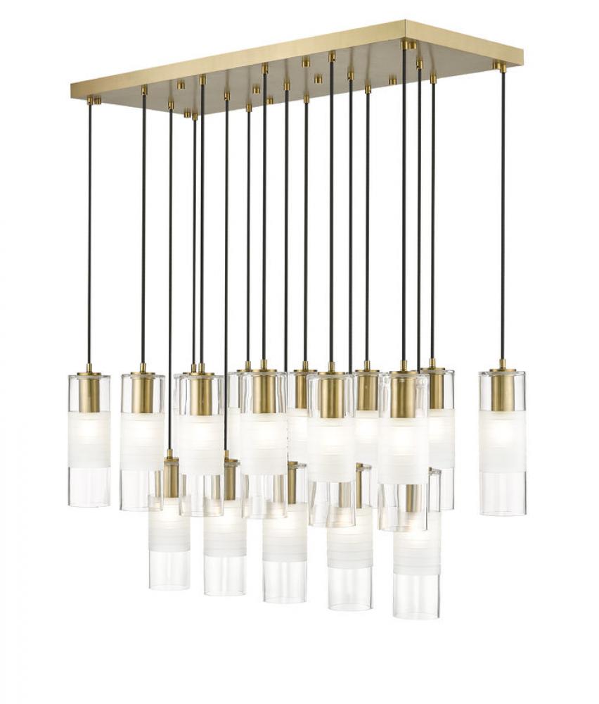 17 Light Linear Chandelier