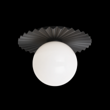 Matteo Lighting WX83101BKOP - Modern Ruff Wall Sconce/Ceiling Mount