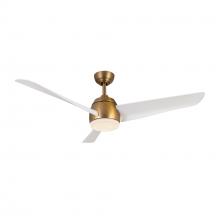 Kuzco Lighting Inc CF91954-BG/WH - Thalia 54-in Brushed Gold/Matte White LED Ceiling Fan