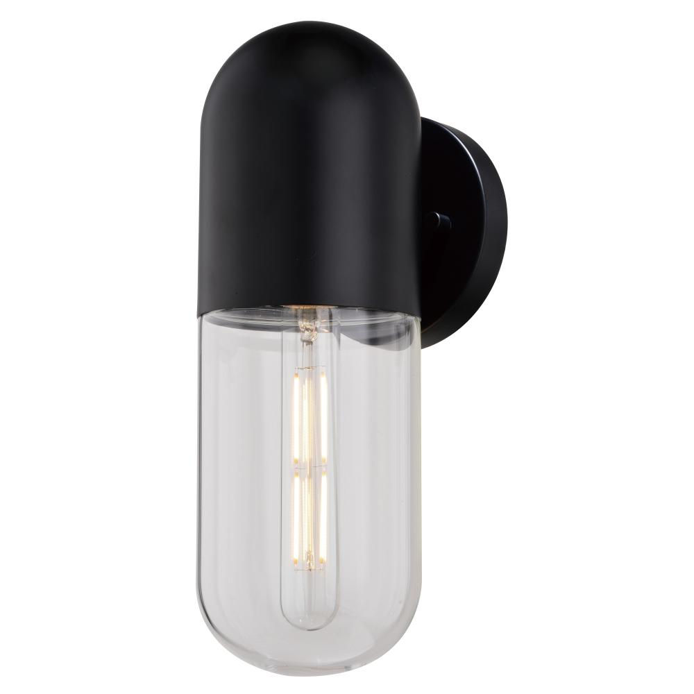 West Loop 12.5-in.H Outdoor Wall Light Matte Black