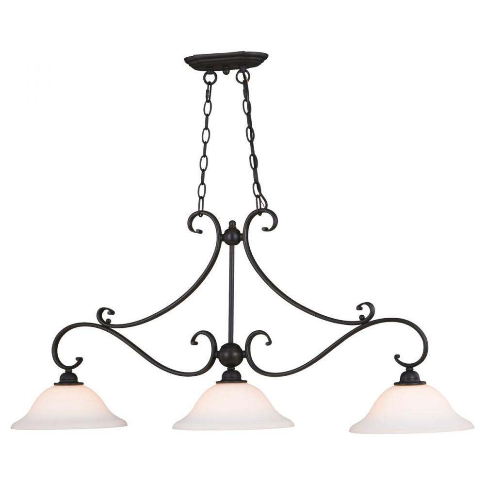 Monrovia 3 Light Linear Chandelier Oil Rubbed Bronze