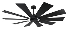 Revolution Lighting FH66BK - Damp Rated 66" Ceiling Fan