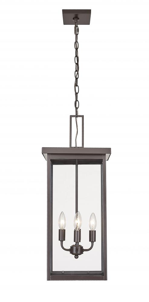 Barkeley 4-Light Outdoor Hanging Lantern Powder Coated Bronze