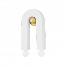 Mitzi by Hudson Valley Lighting H685102-AGB/CMW - Roshani Wall Sconce