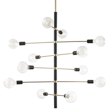 Mitzi by Hudson Valley Lighting H178812-AGB/BK - Astrid Chandelier