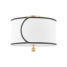 Mitzi by Hudson Valley Lighting H381602-AGB - Zara Semi Flush