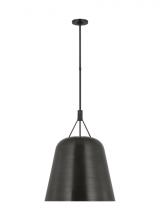 Visual Comfort & Co. Modern Collection SLPD26927BZ - Sean Lavin Sospeso 1-light dimmable LED tapered extra large pendant with dark bronze finish