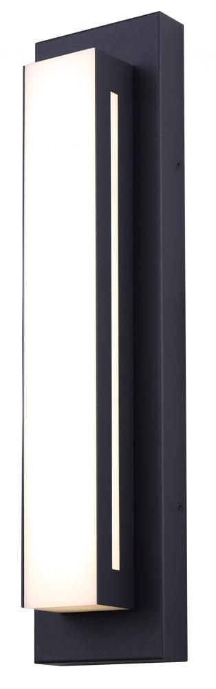 AMANI LED Integrated Outdoor Lantern Light, Black Finish