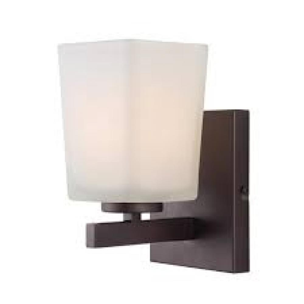 Hartley 1 Light Vanity, Bronze Finish