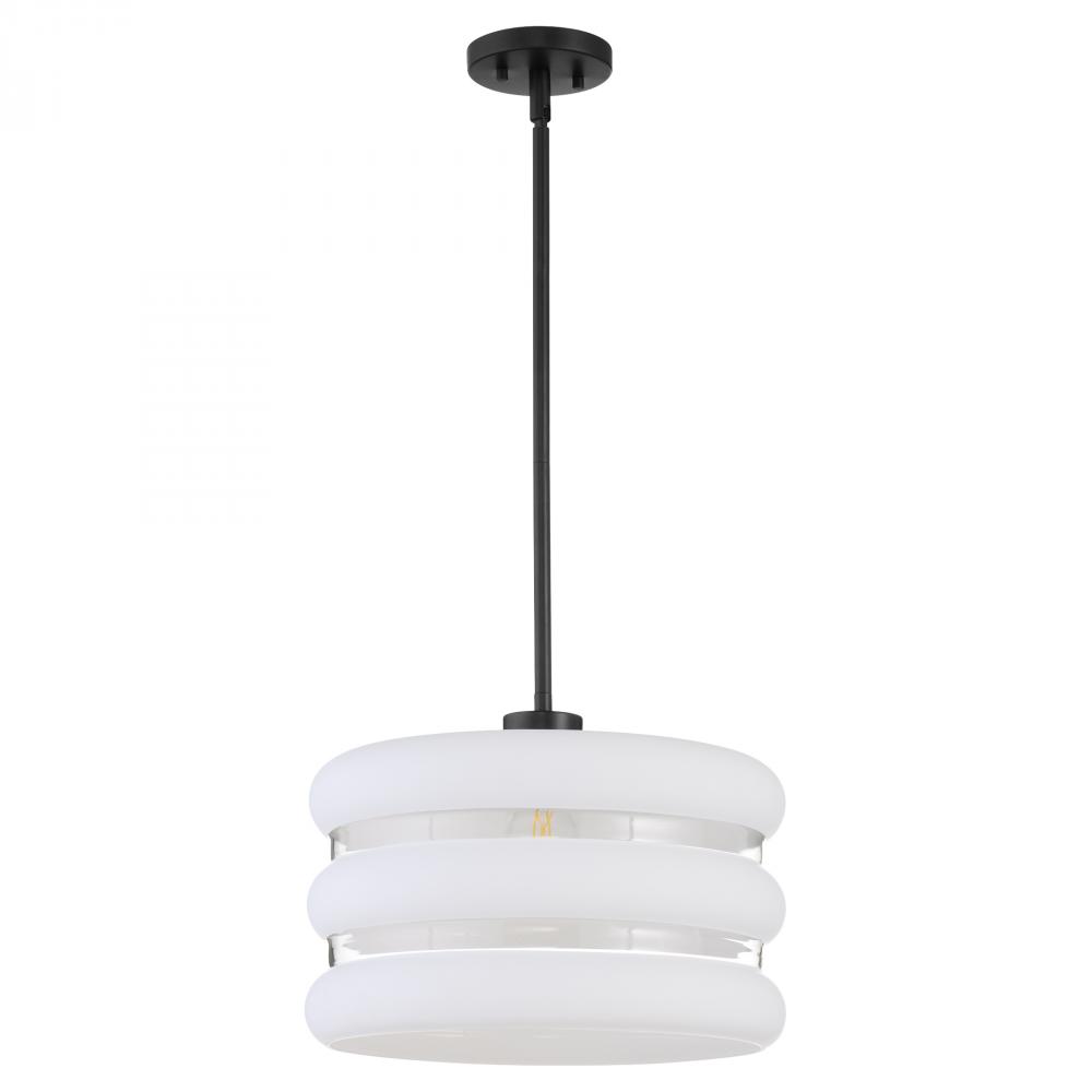 Gillis 16 inches Pendant, Matte Black