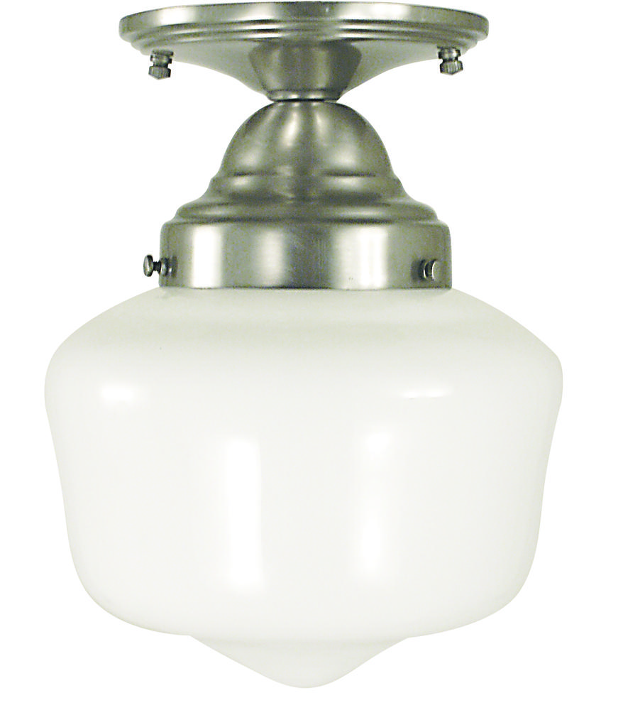 1-Light Polished Brass Taylor Flush / Semi-Flush Mount